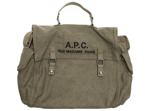 A.P.C. Besace Recuperation Bag in Khaki