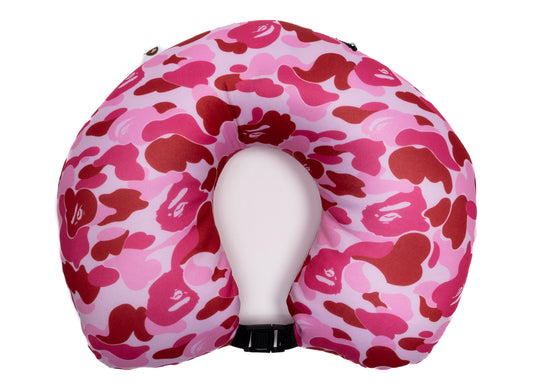 A Bathing Ape ABC Camo 2Way Ape Head Neck Pillow in Pink