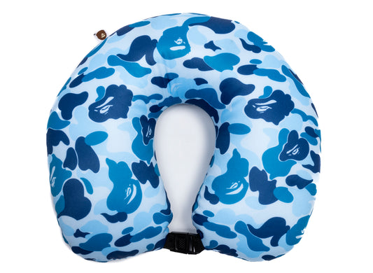 A Bathing Ape ABC Camo 2Way Ape Head Neck Pillow in Blue