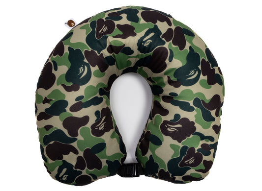 A Bathing Ape ABC Camo 2Way Ape Head Neck Pillow in Green