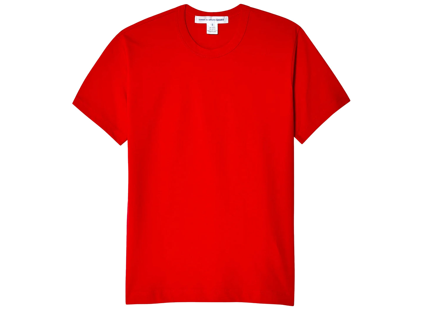 Comme des Garçons SHIRT S/S Knit T-Shirt in Red xld