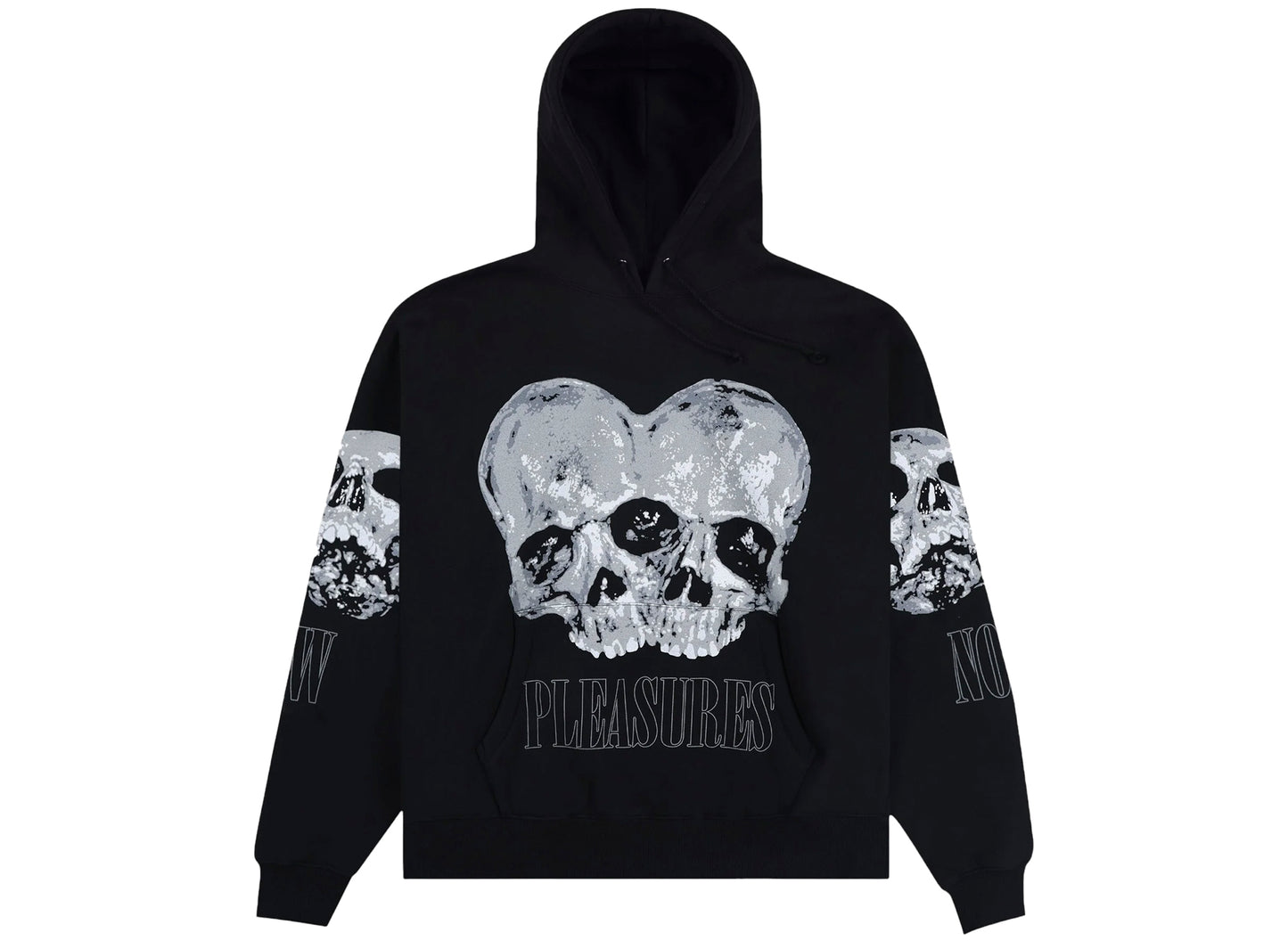 Pleasures Double Skull Hoodie in Black