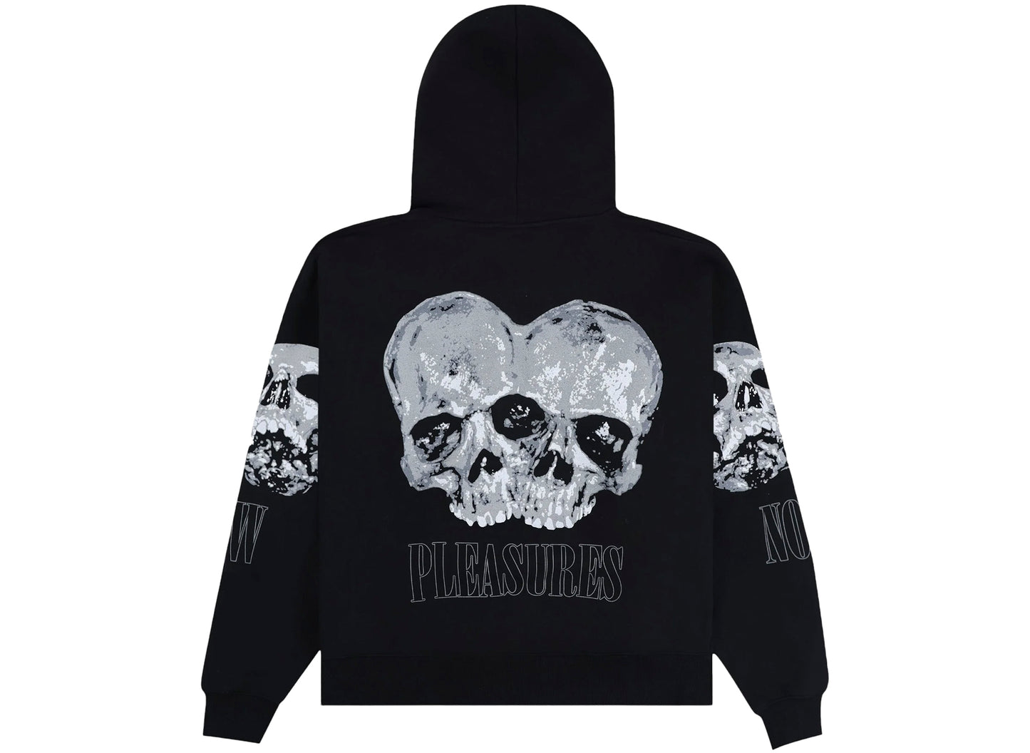 Pleasures Double Skull Hoodie in Black