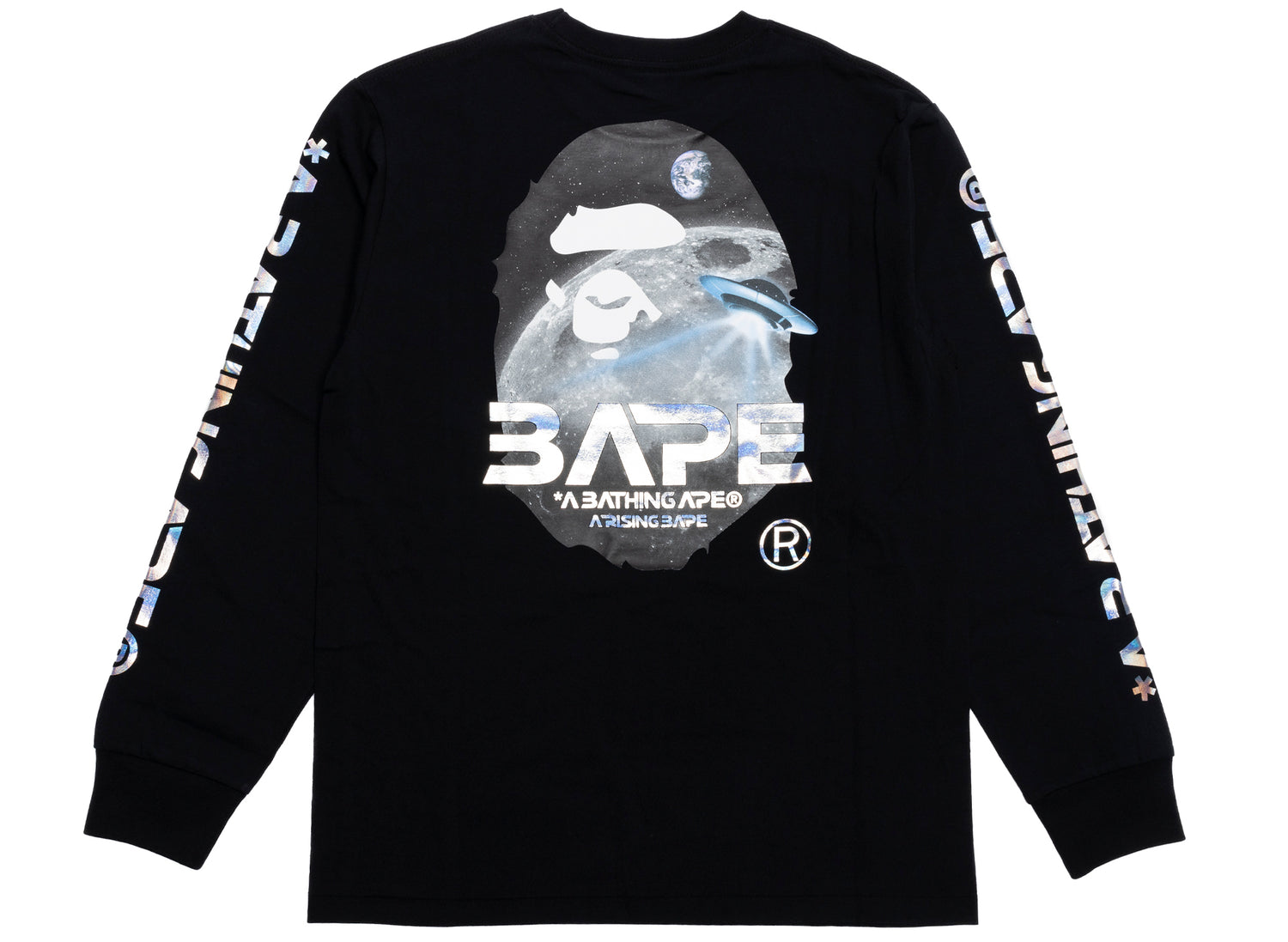 A Bathing Ape Moon Photo L/S Tee in Black xld – Oneness Boutique