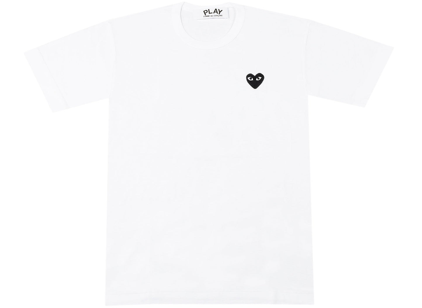 Comme des Garçons Play Black Heart T-Shirt in White