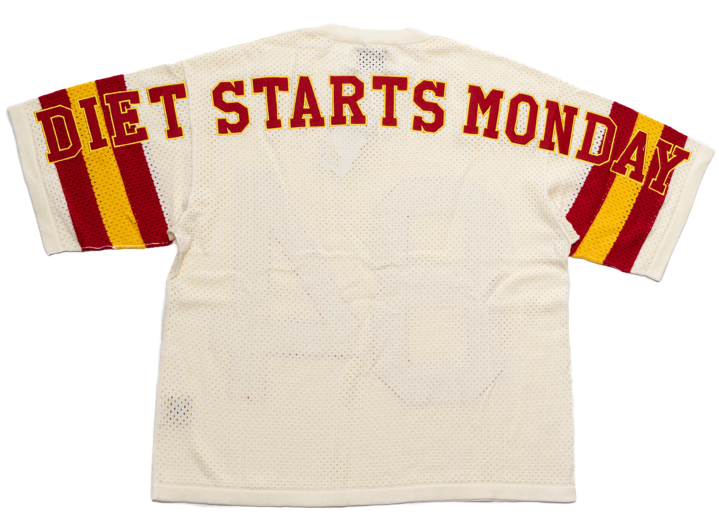 Diet Starts Monday Knit Mesh Jersey in Cream