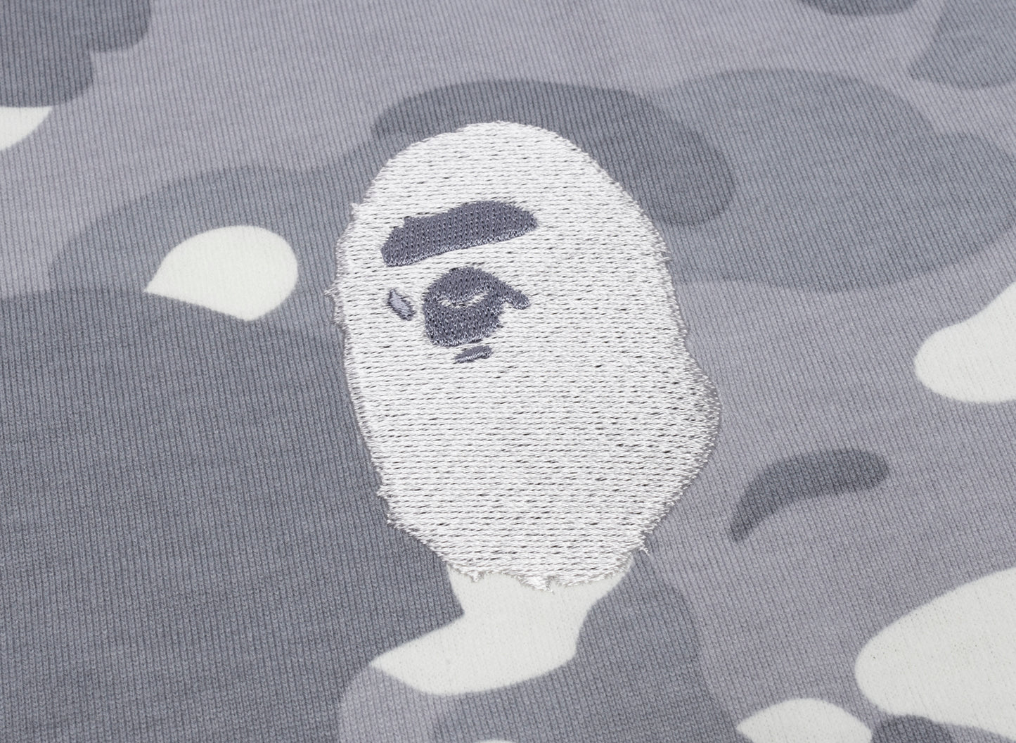 A Bathing Ape City Camo Large Ape Head Tee in Grey