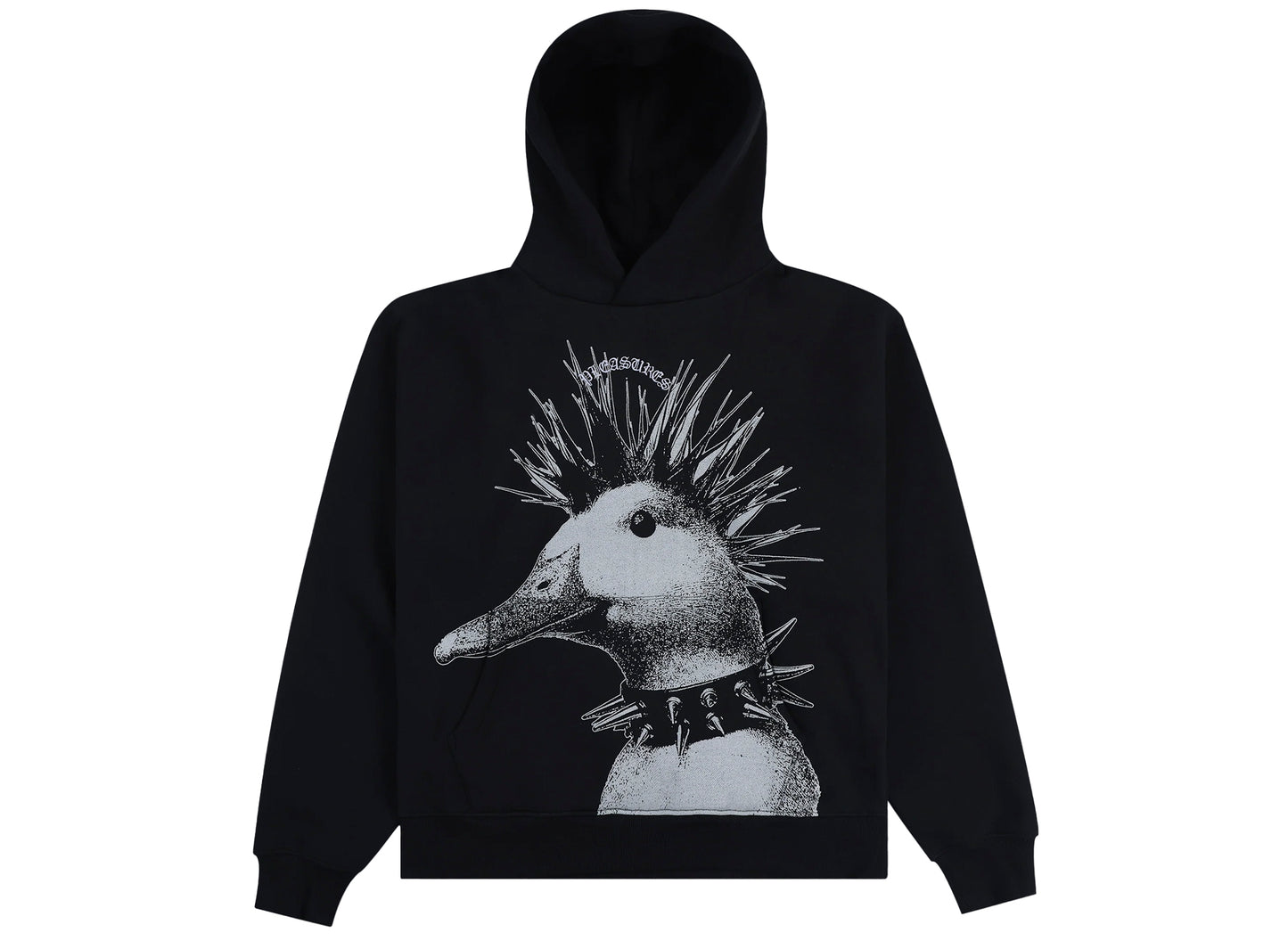 Pleasures Punk Duck Hoodie in Black xld