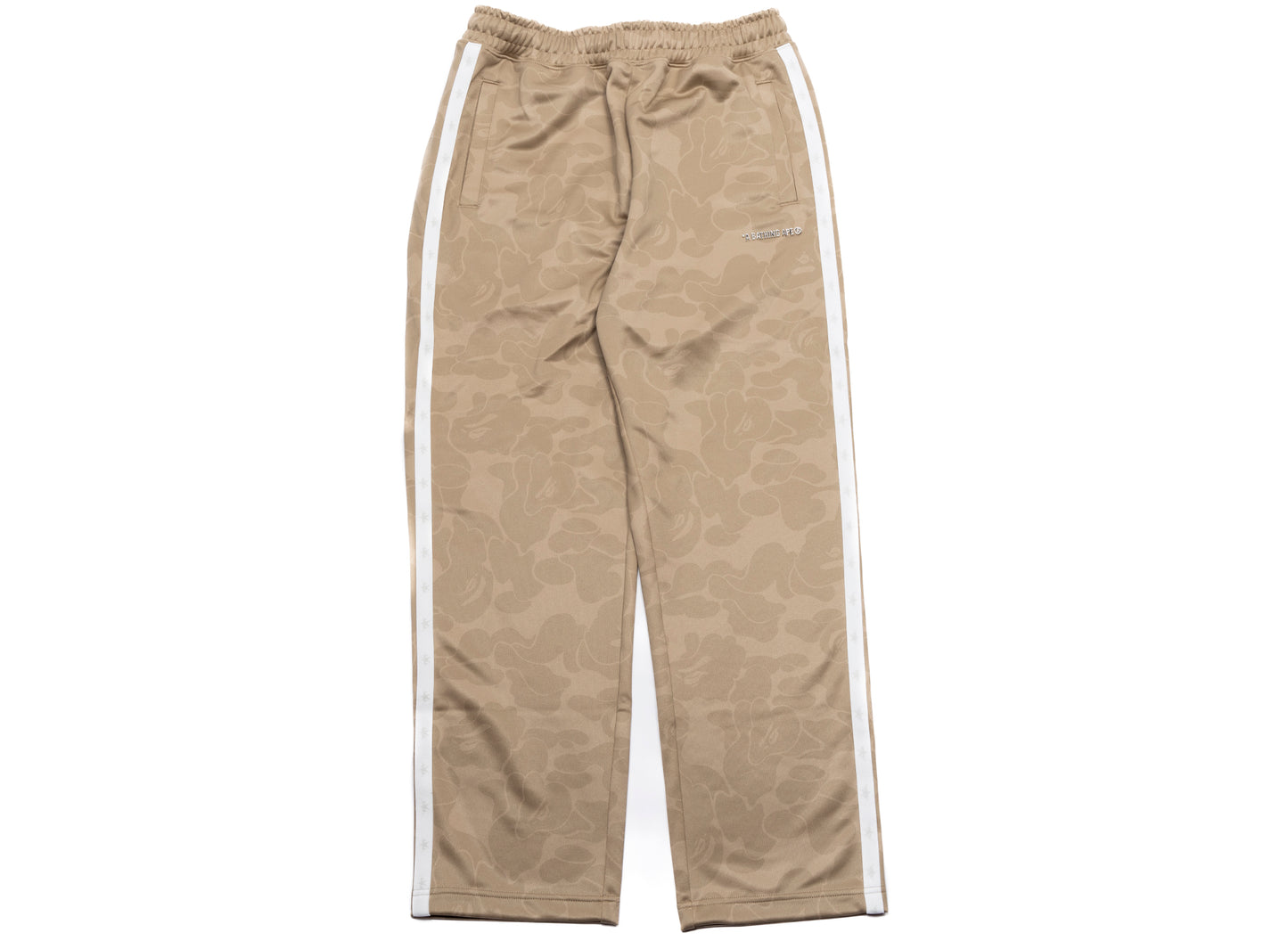 A Bathing Ape Solid Camo Bathing Ape Logo Relaxed Fit Sweatpants in Beige