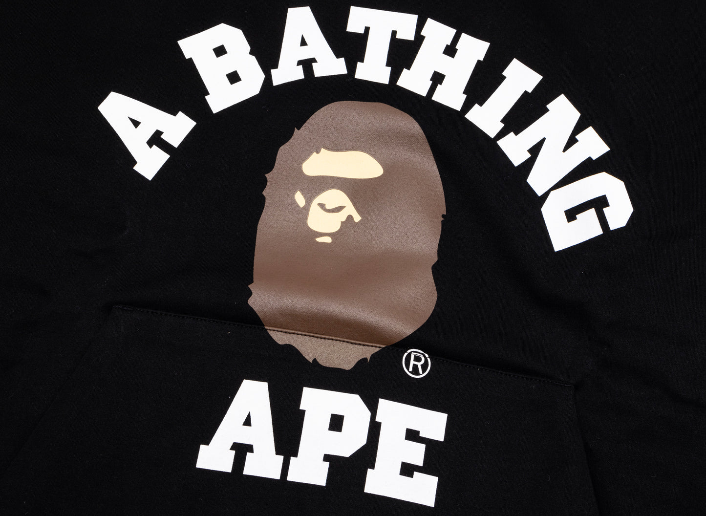 A Bathing Ape College Puffy Relaxed Fit Pullover Hoodie