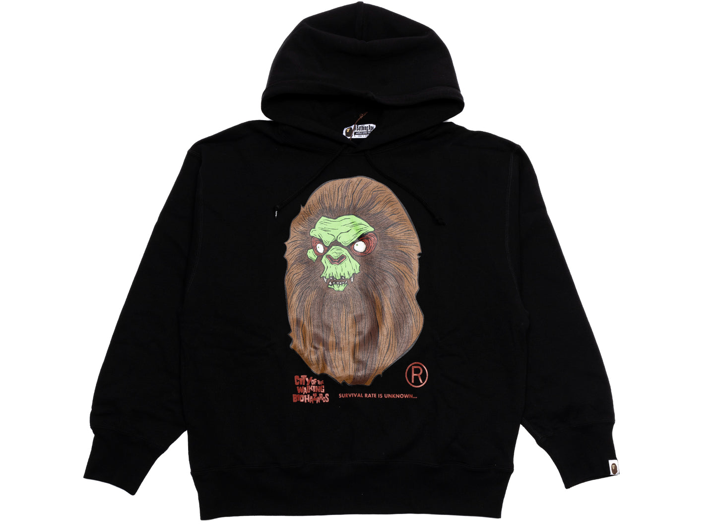 A Bathing Ape Bape Horror Mad Face Pullover Hoodie in Black