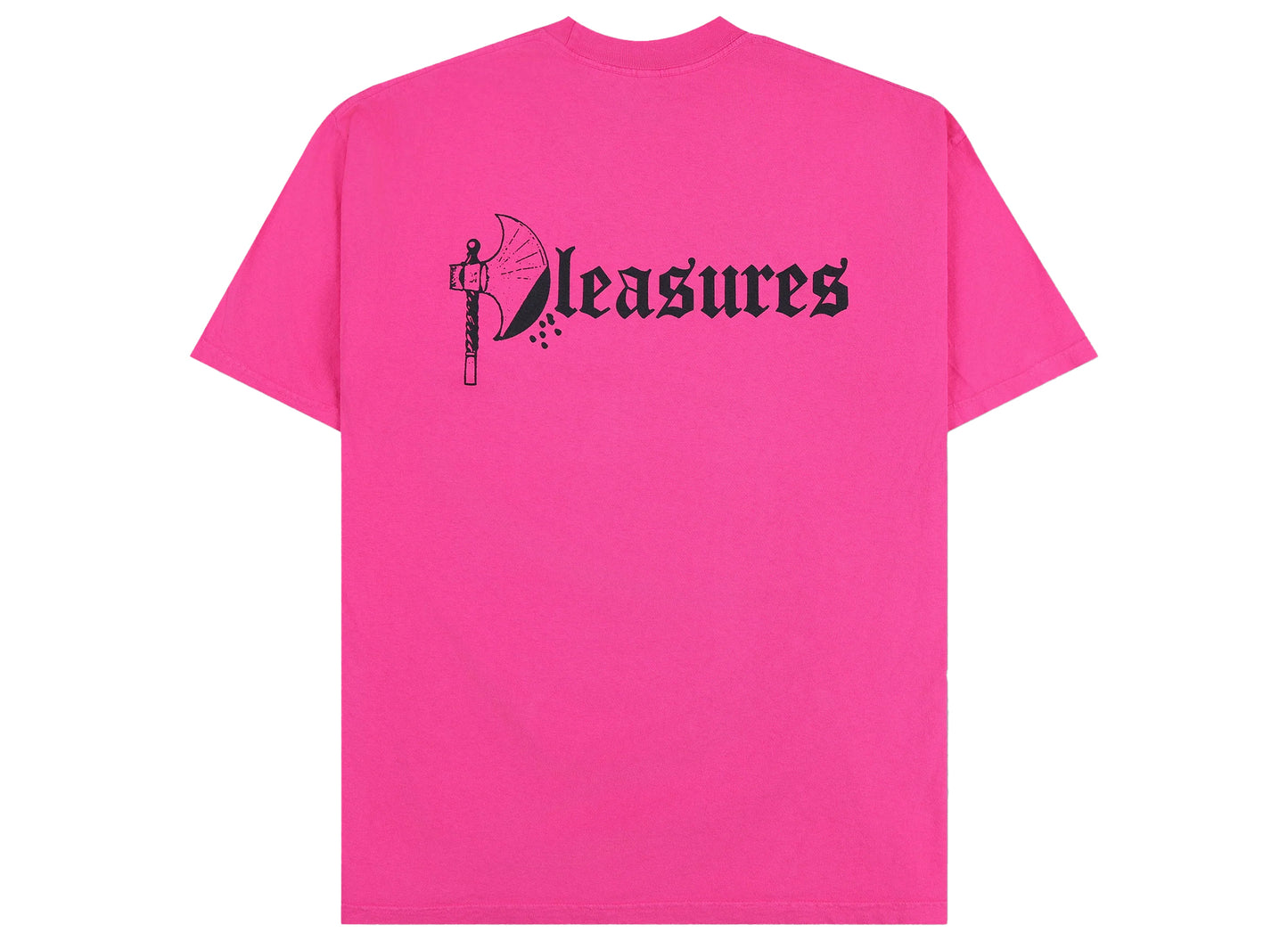 Pleasures Axed T-Shirt in Fuchsia Pink