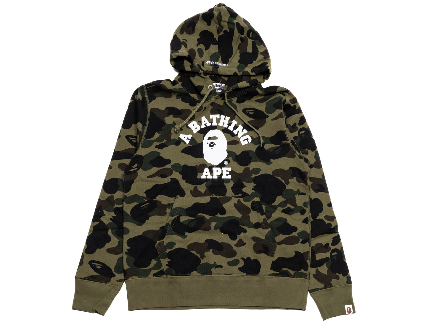 A Bathing Ape 1st Camo College Pullover Hoodie in Green – Oneness Boutique