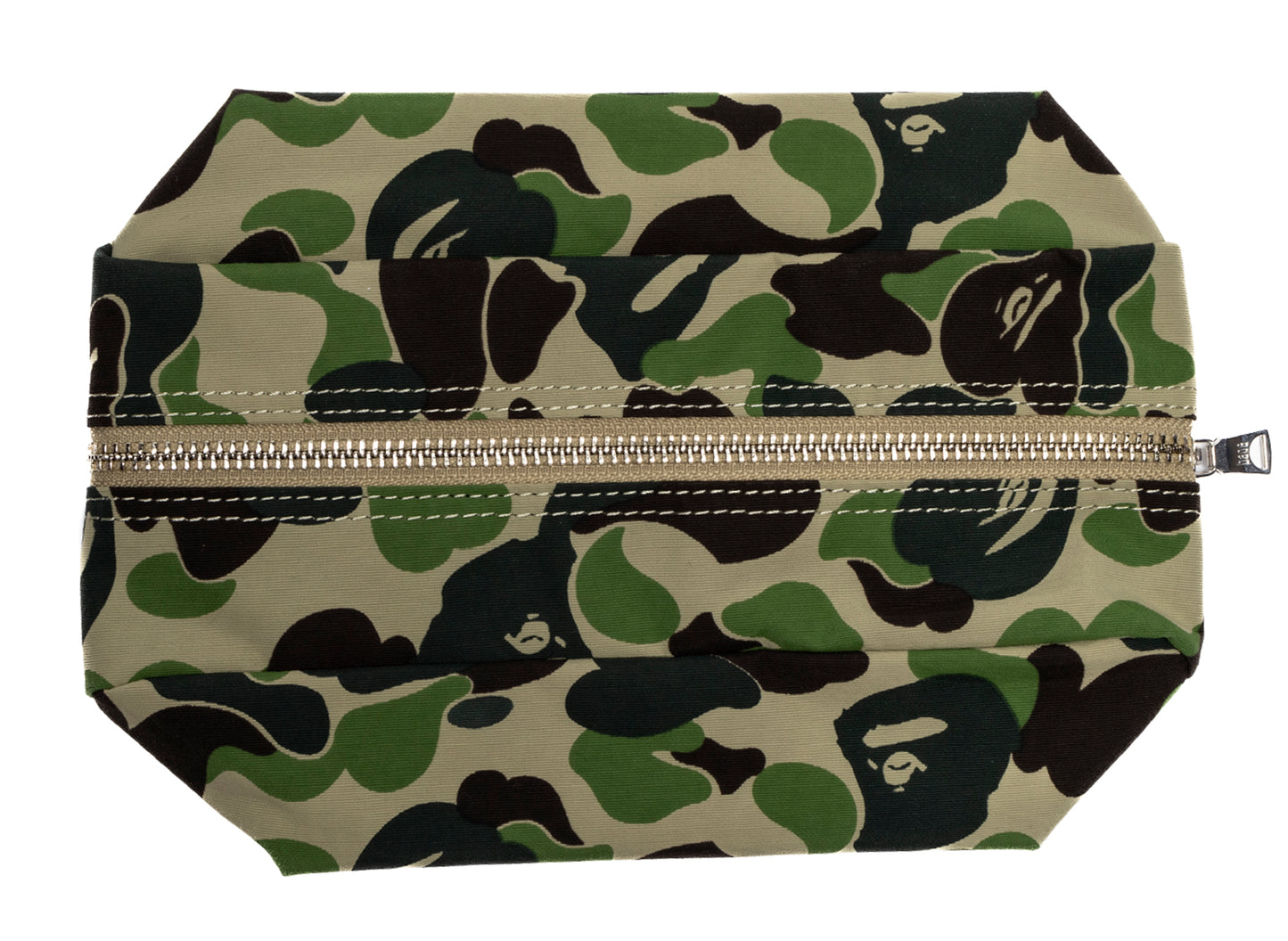 A Bathing Ape ABC Camo Flight Pouch in Green