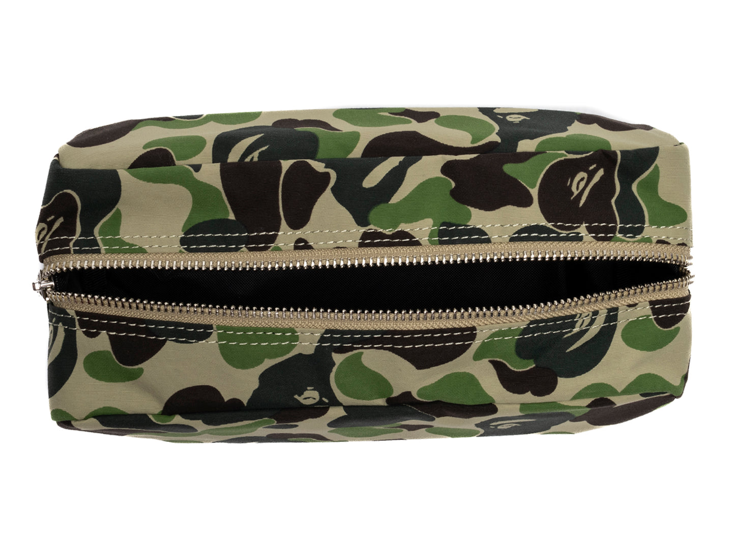 A Bathing Ape ABC Camo Flight Pouch in Green