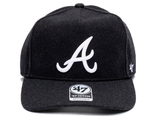 47 Brand Atlanta Braves Zodiac '47 Hitch Hat in Black