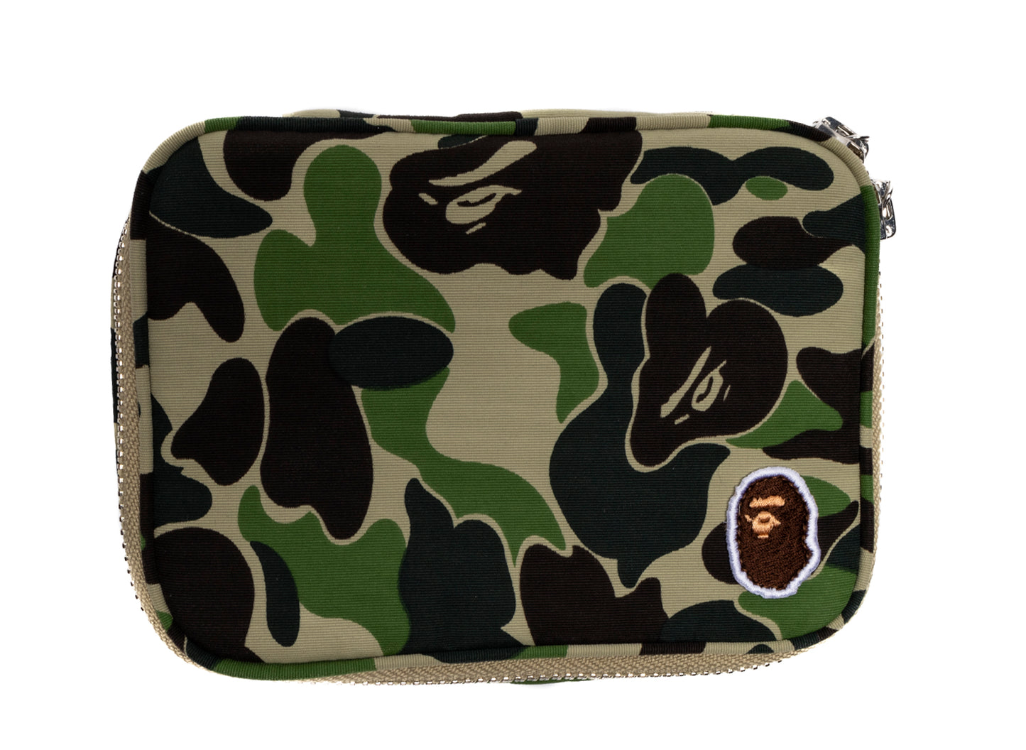 A Bathing Ape ABC Camo Amenity Pouch in Green