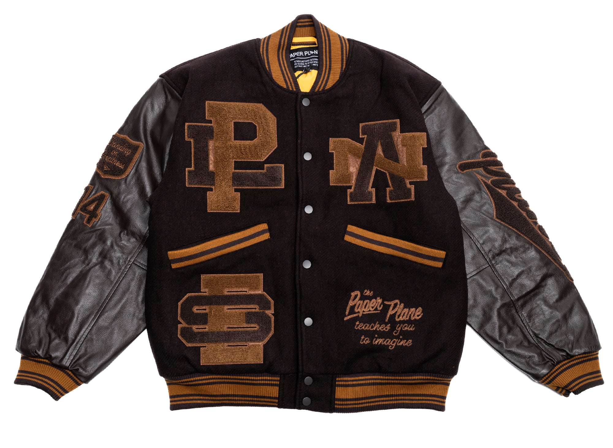 Paper Planes Eternally Grateful Varsity Bomber Jacket xld – Oneness ...