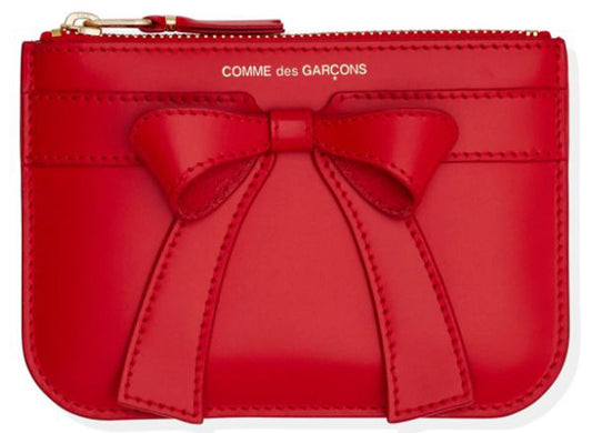 Comme des Garçon Wallet Big Bow Small Zip Pouch xld