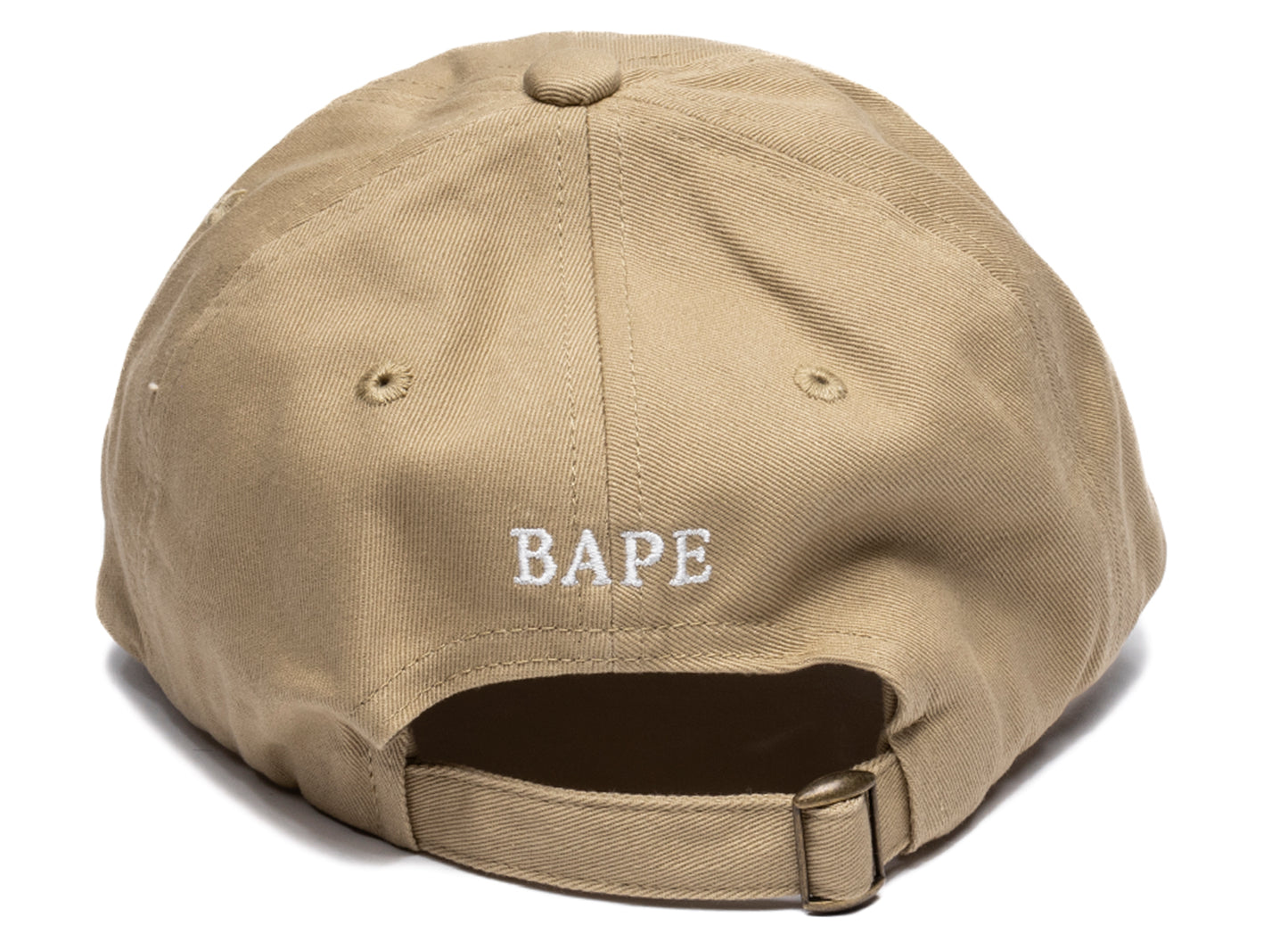 A Bathing Ape Ape Head Panel Cap in Beige