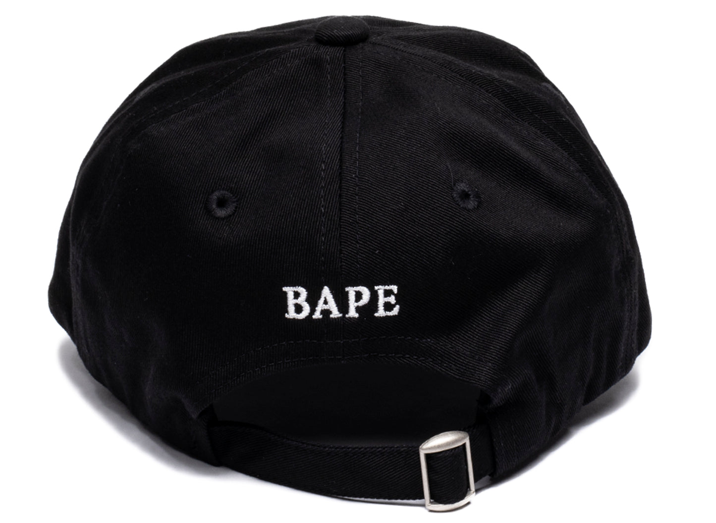 A Bathing Ape Ape Head Panel Cap in Black