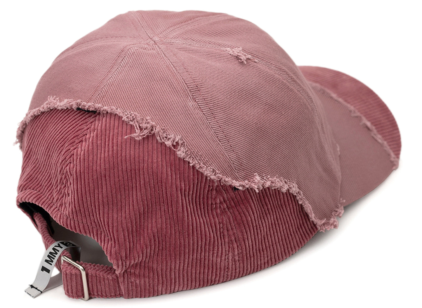 Maison Mihara Yasuhiro Crushed Detail Cap in Pink xld