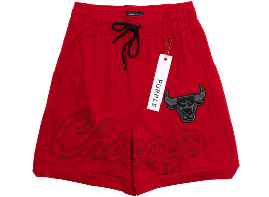 Purple Brand Chicago Bulls Mesh Shorts xld