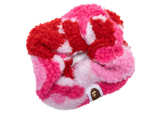 A Bathing Ape ABC Camo BOA Scrunchie in Pink xld