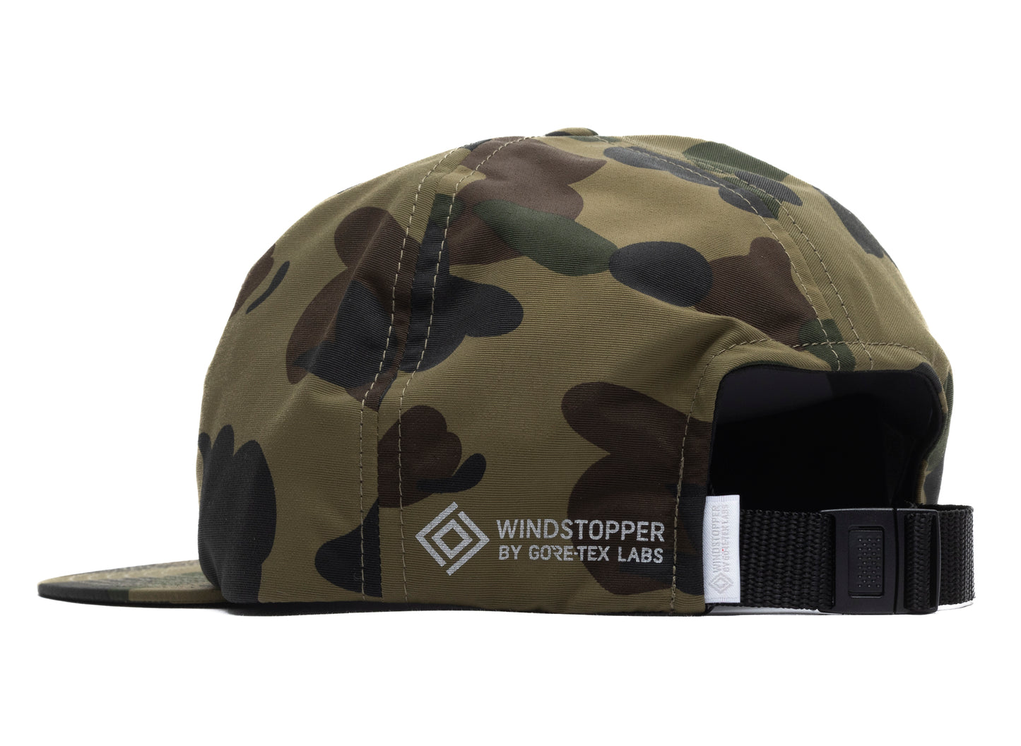 A Bathing Ape Gore-Tex Wind Stopper 1st Camo Panel Cap in Green xld