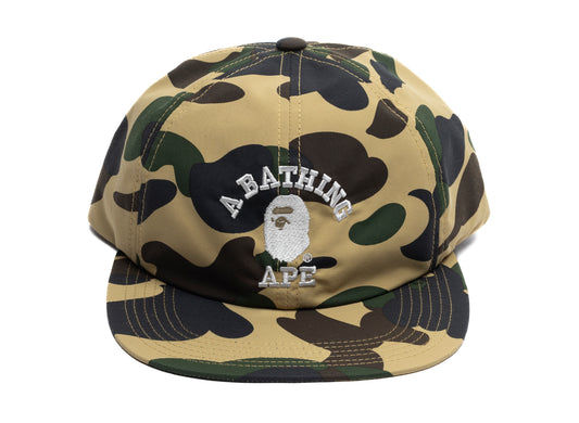 A Bathing Ape Gore-Tex Wind Stopper 1st Camo Panel Cap in Yellow xld