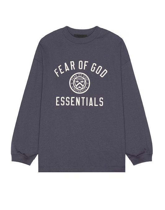 Fear of God Essentials Jersey L/S Tee in Marine xld