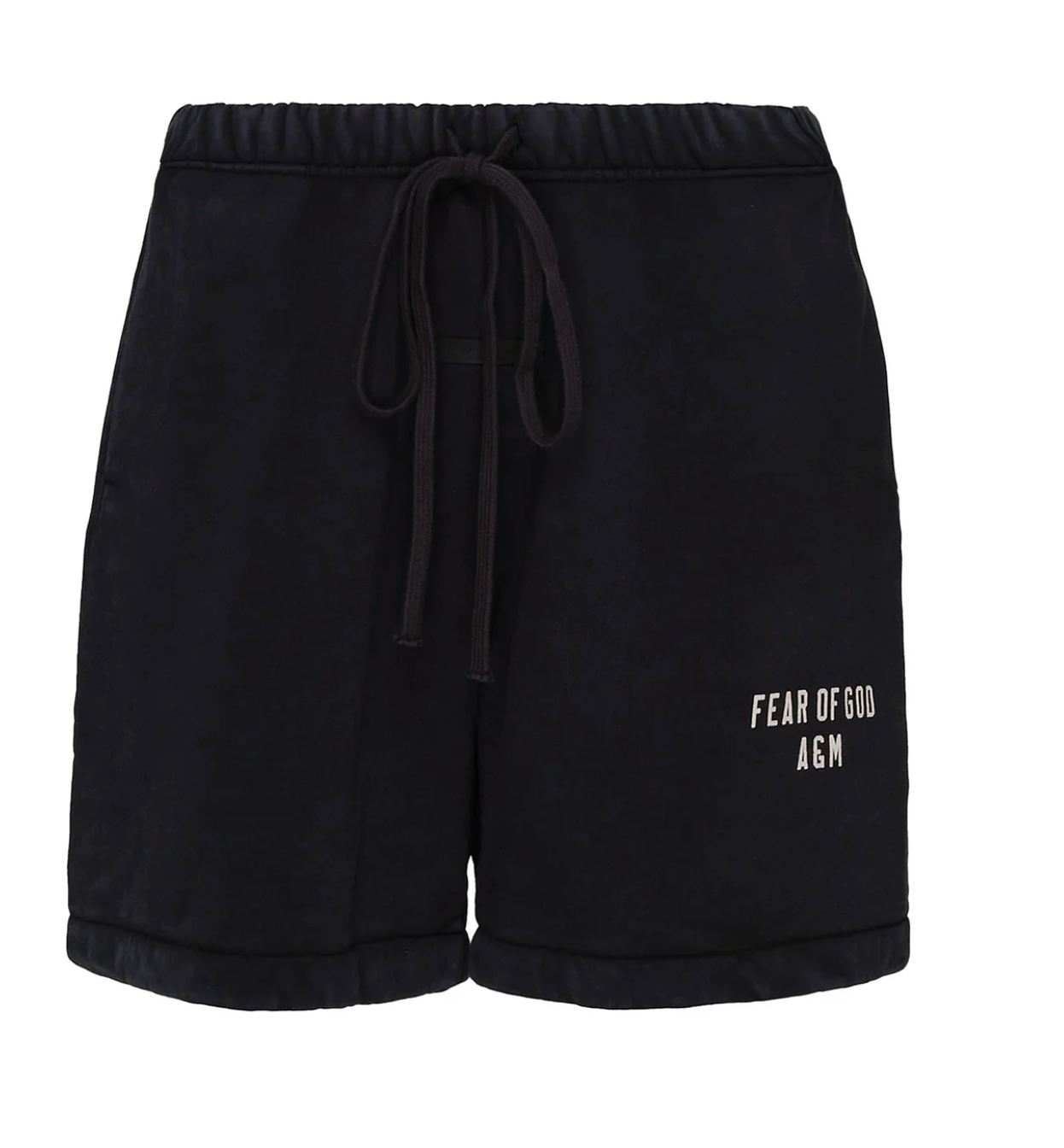 Fear of God Essentials Heavy Fleece Soccer Shorts in Desert Sand xld