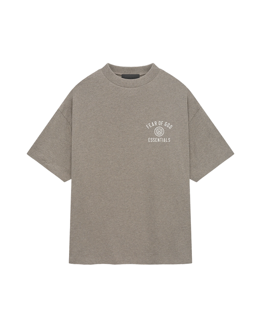 Fear of God Essentials Jersey Crewneck Tee in Heather Grey xld