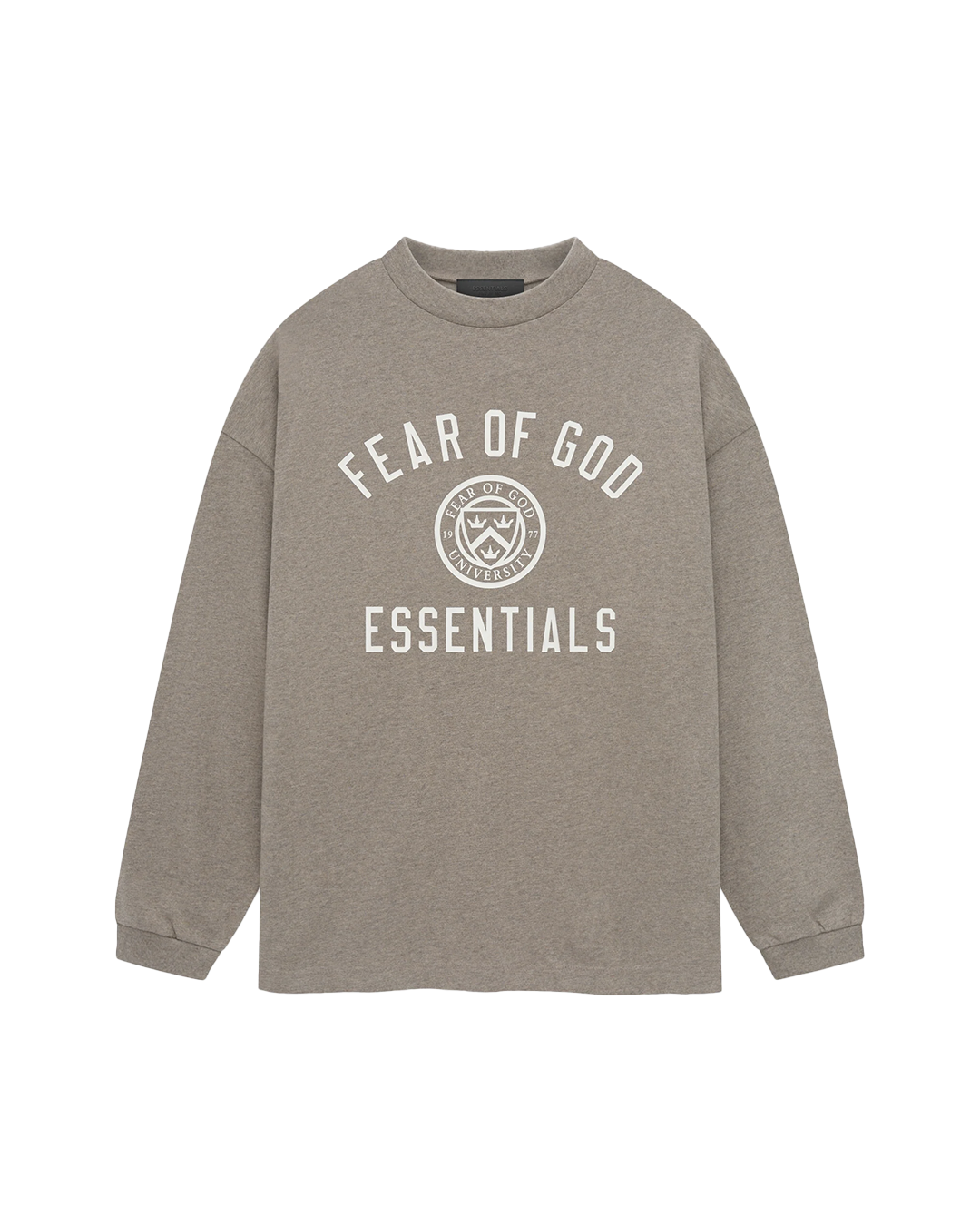 Fear of God Essentials Jersey L/S Tee in Heather Grey xld