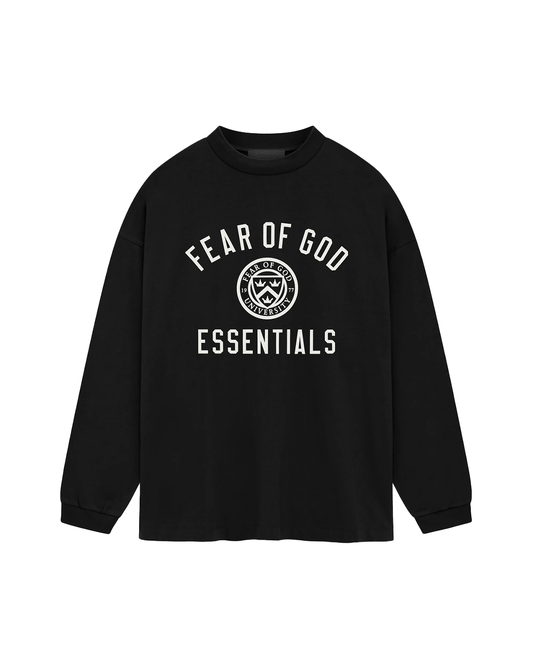 Fear of God Essentials Jersey L/S Tee in Black xld