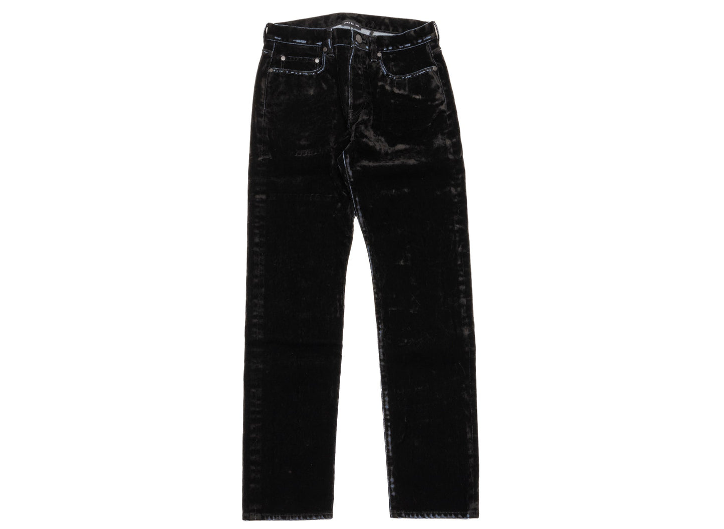 John Elliott The Daze Crush Flock Jeans in Black