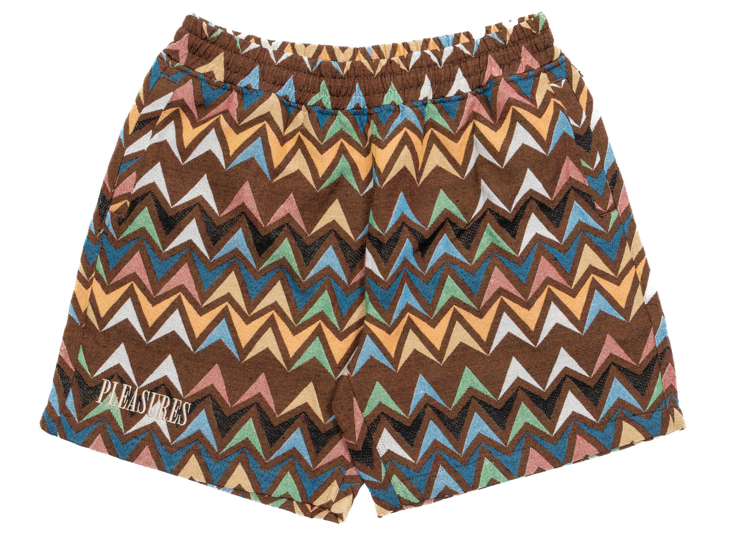 Pleasures Basket Woven Shorts in Brown