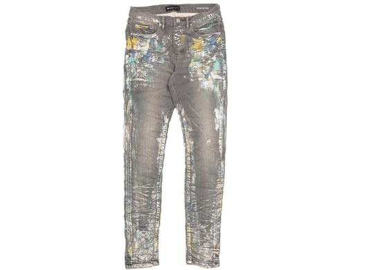 Purple Brand Iridescent Painter Jeans