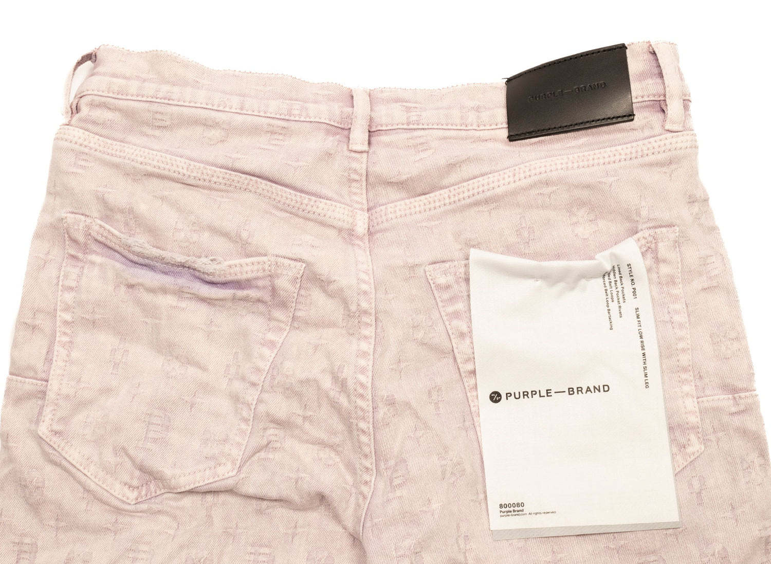 Shop Purple Brand Monogram Jacquard Skinny Jeans