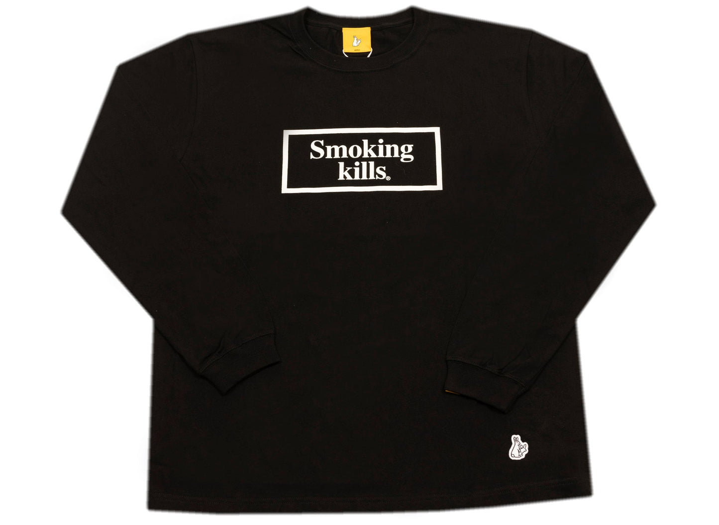 Fucking Rabbits Smoking Kills Box Logo L/S Tee in Black