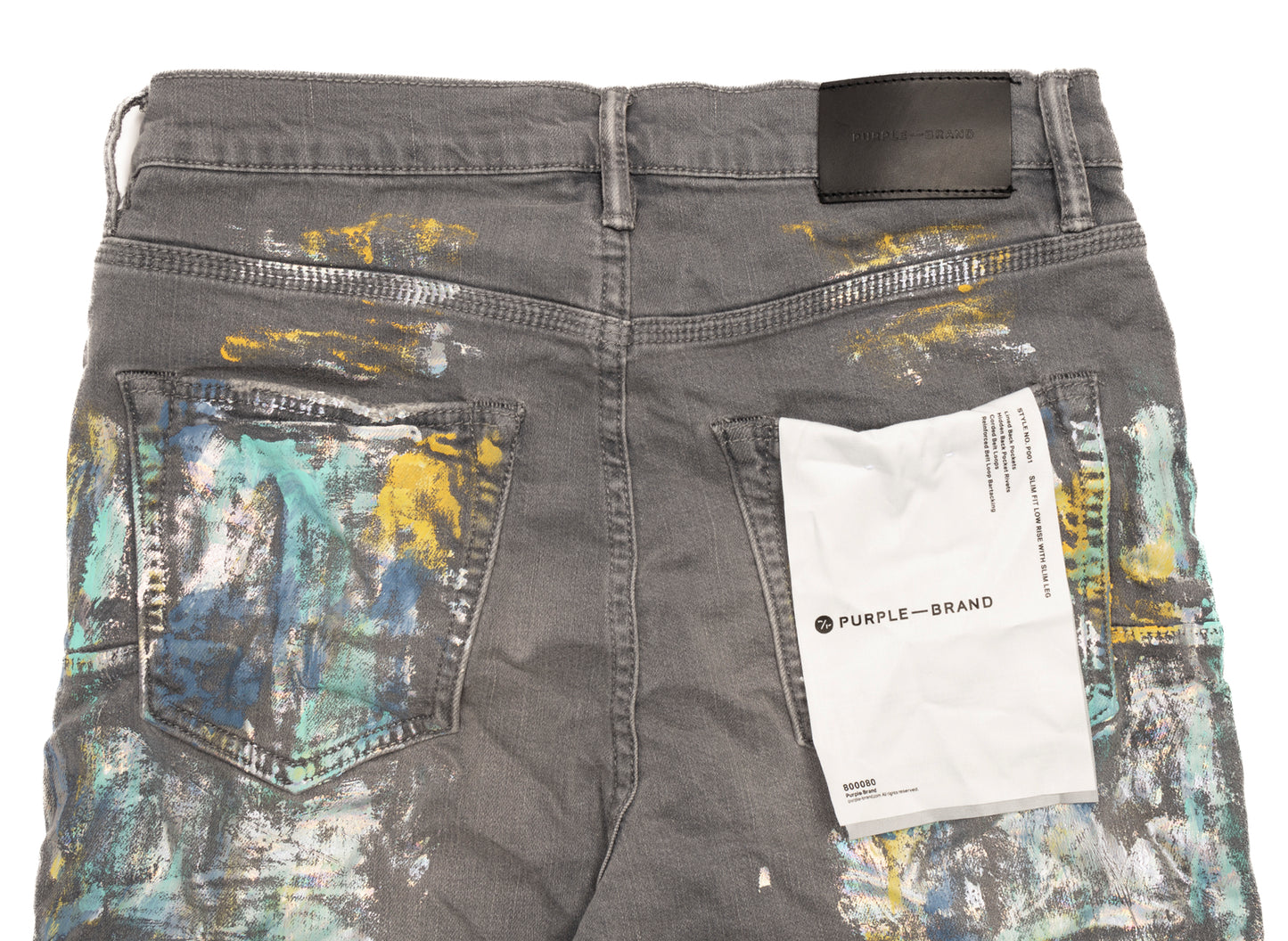 Purple Brand Iridescent Painter Jeans