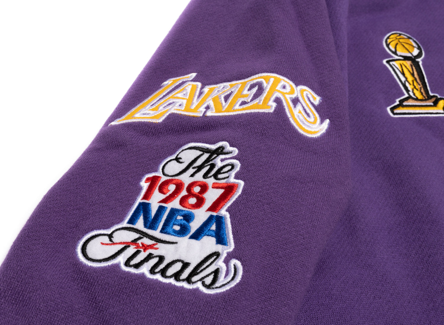 Mitchell & Ness NBA Los Angeles Lakers Champ City Purple Pullover Hoodie  Men's Medium NWT