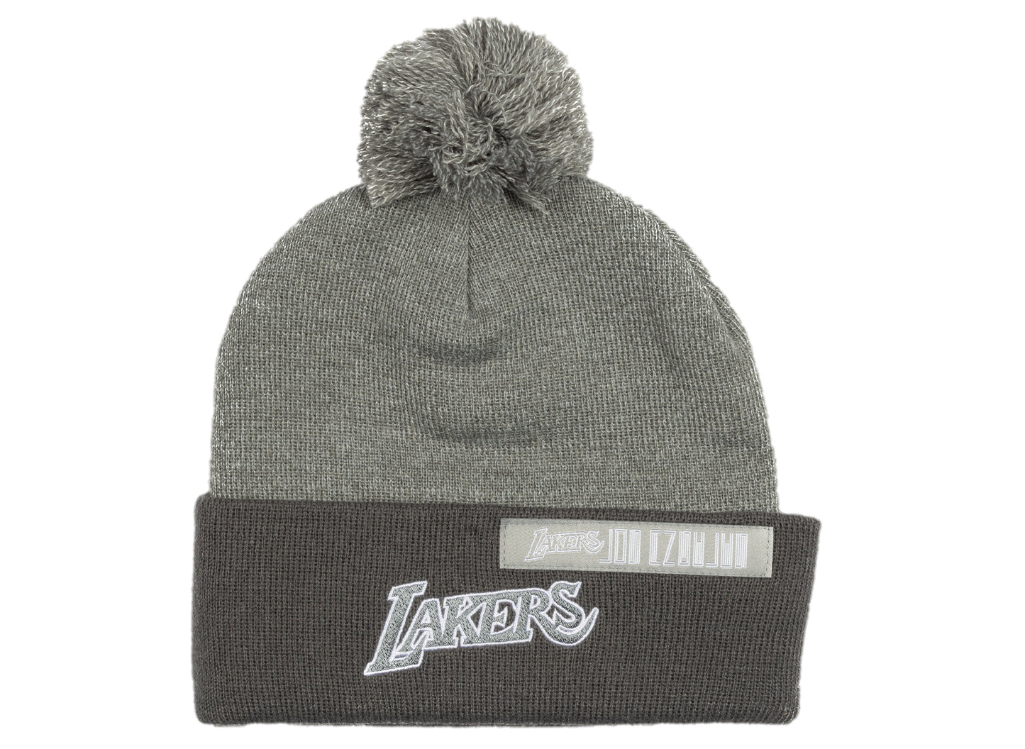 Mitchell & Ness NBA Cool Grey Knit Lakers Beanie