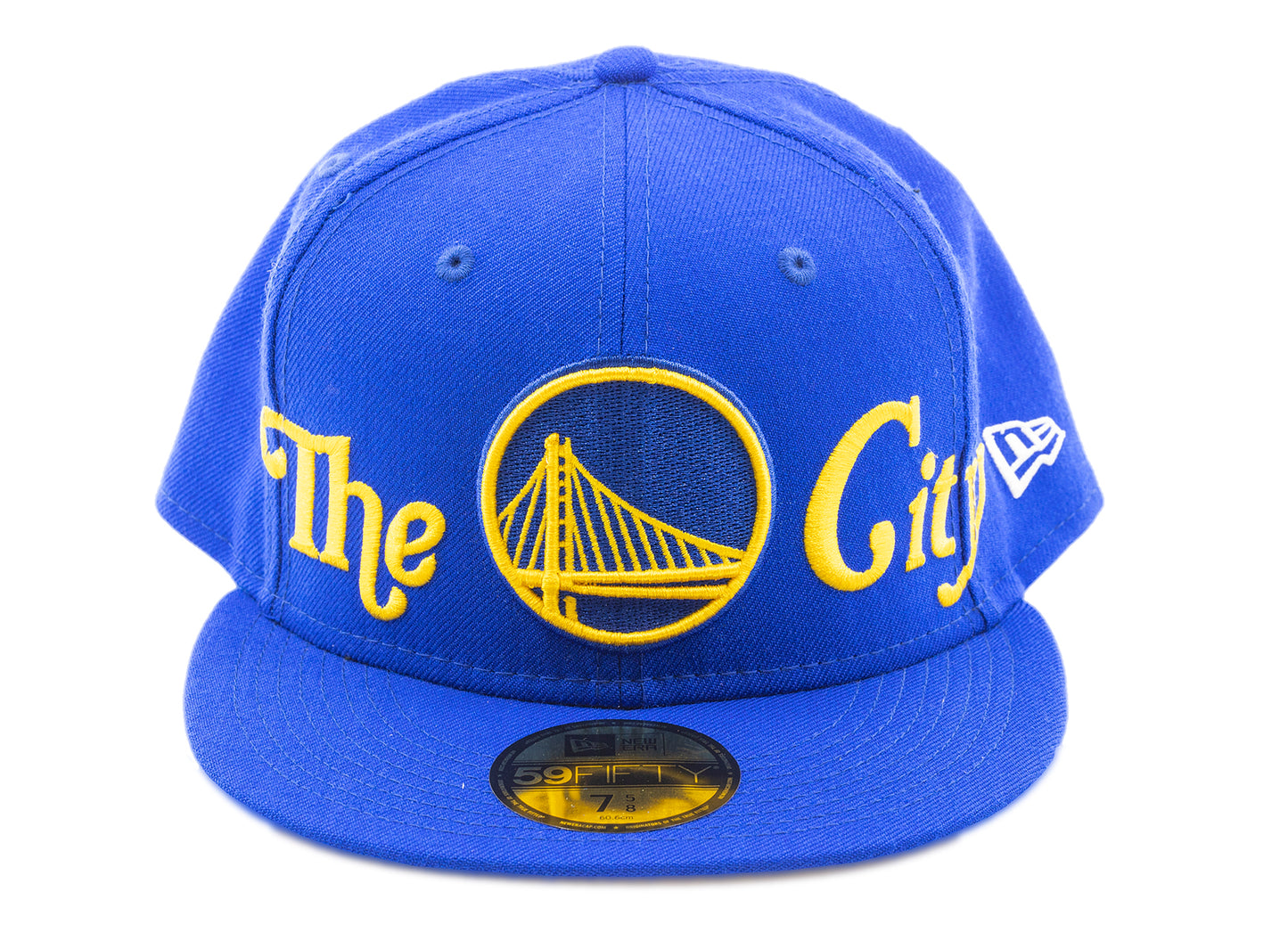 New Era Golden State Warriors 59FIFTY Fitted Hat, Men's, Size 7 1/2, Blue