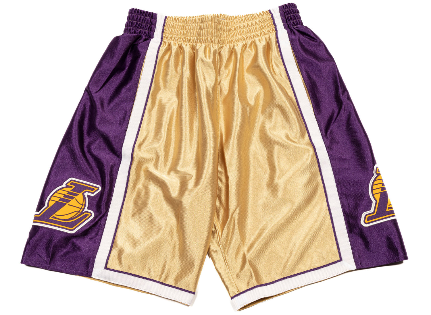 Mitchell & Ness NBA Swingman Shorts Lakers 09 Light Gold MD