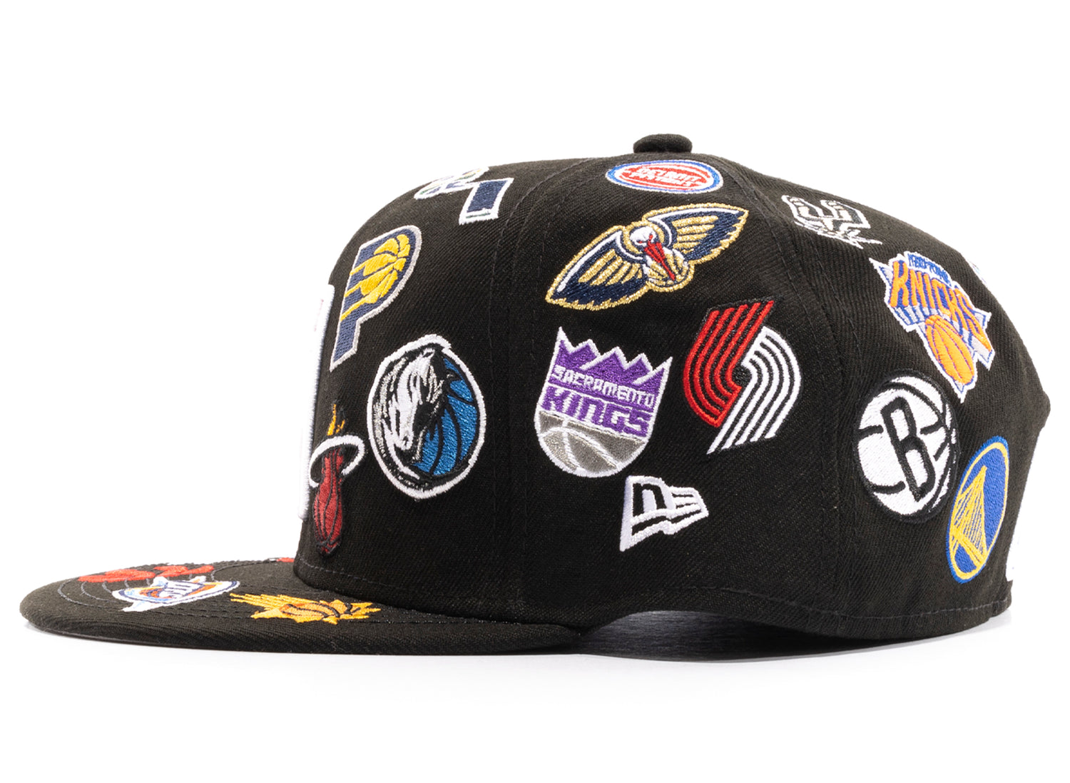 New Era 59Fifty NBA All Over Team Logo Fitted 'Black|6018809|TF