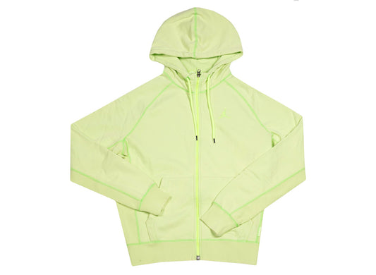 MJ Washed Wings Fleece Full Zip Hoodie 'Ghost Green'