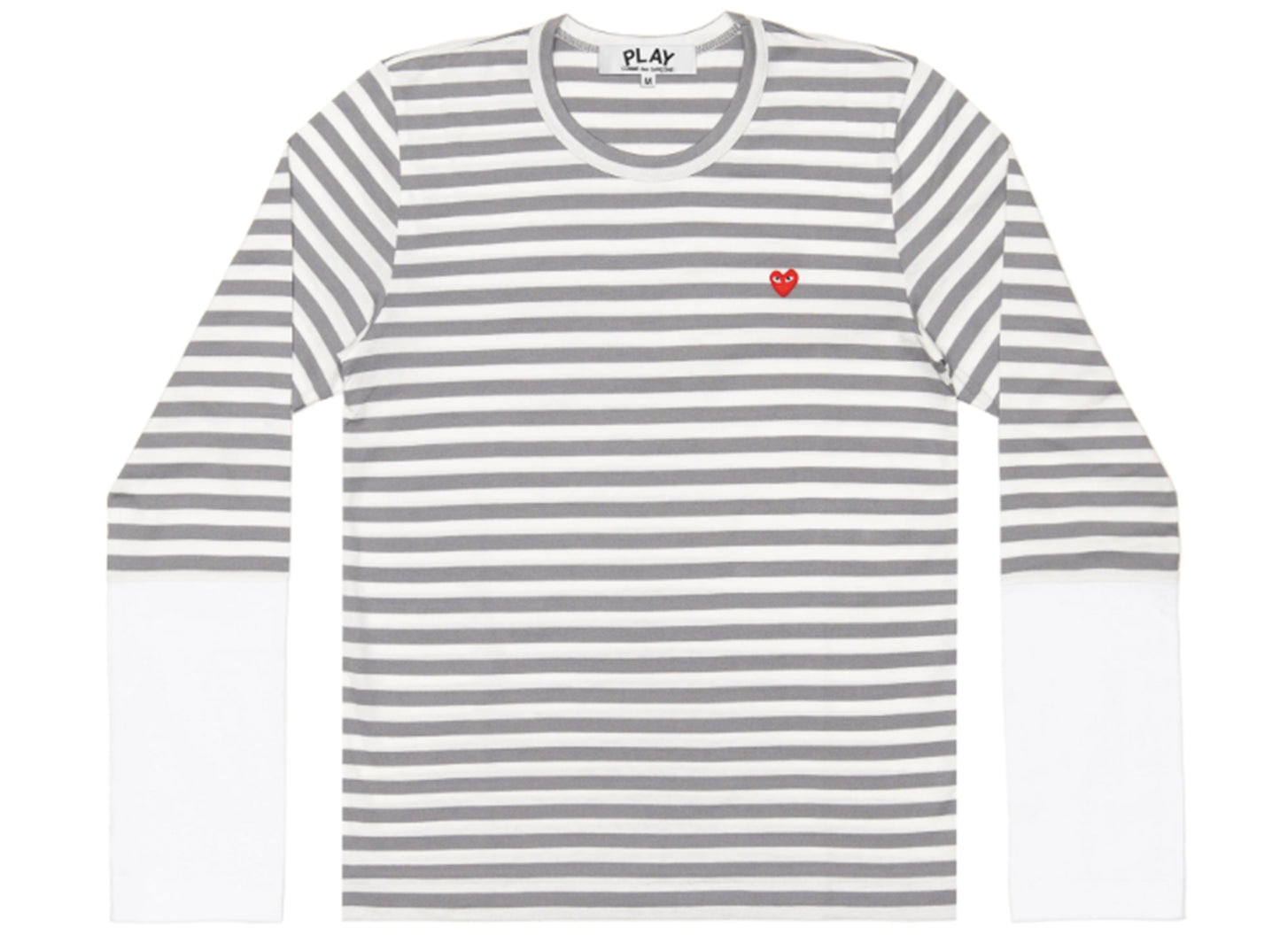 Comme des Garçons PLAY Color Block Striped L/S Tee