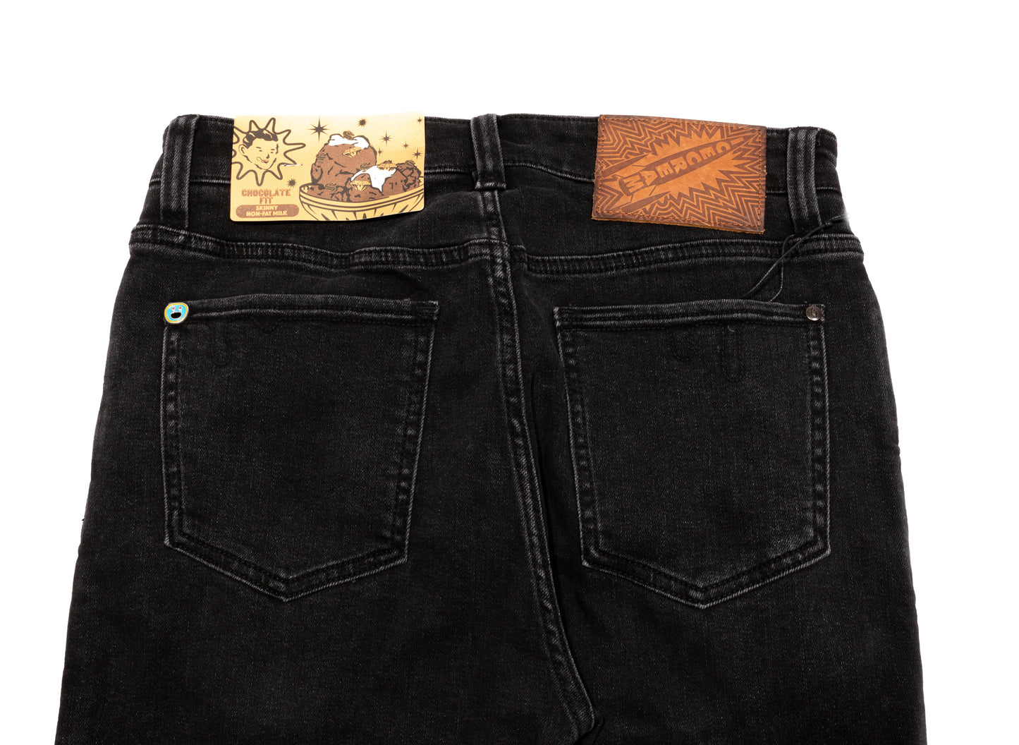 Ice Cream Black Running Dog Jeans