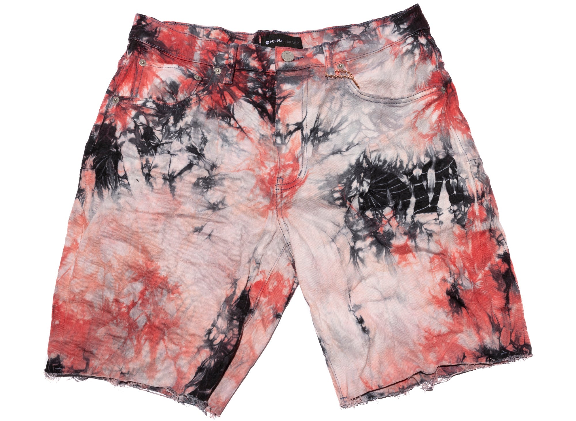 Purple Brand chain-print swim shorts - Red